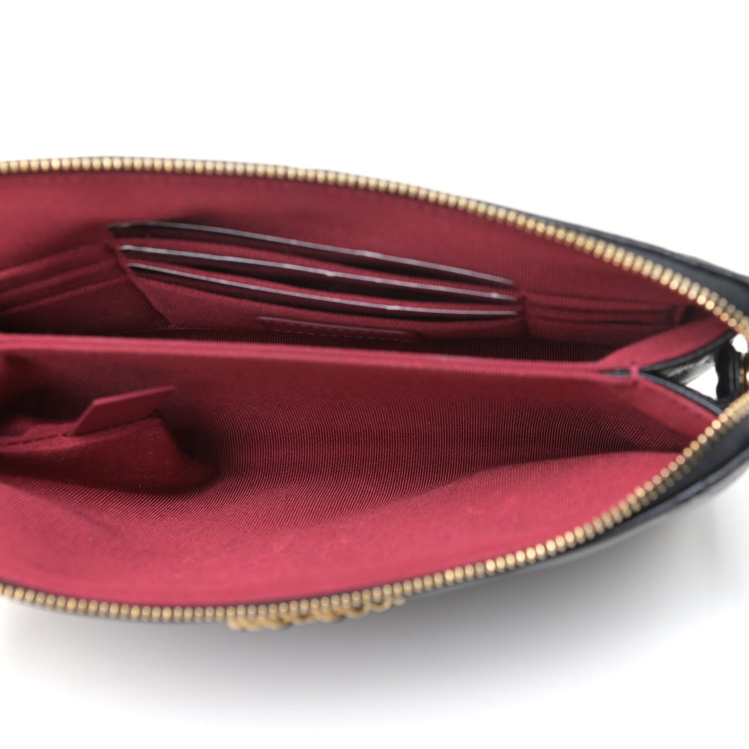 Chanel Shiny Goatskin Quilted Small Chanel 19 Pouch With Handle Black 7 of 11