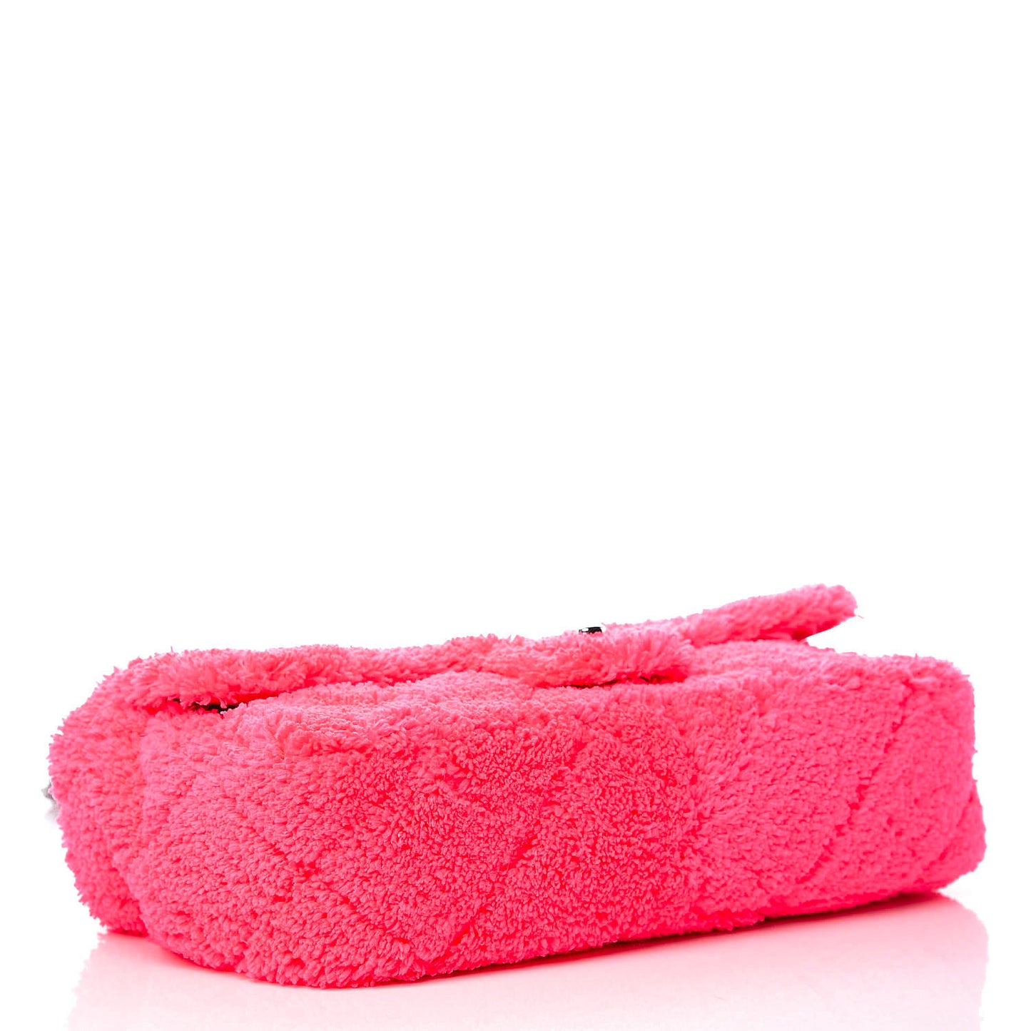 Lambskin Calfskin Mixed Fibers Quilted Medium Flap Pink