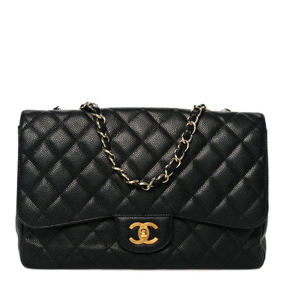 Chanel Caviar Quilted Jumbo Single Flap Black 1 of 11