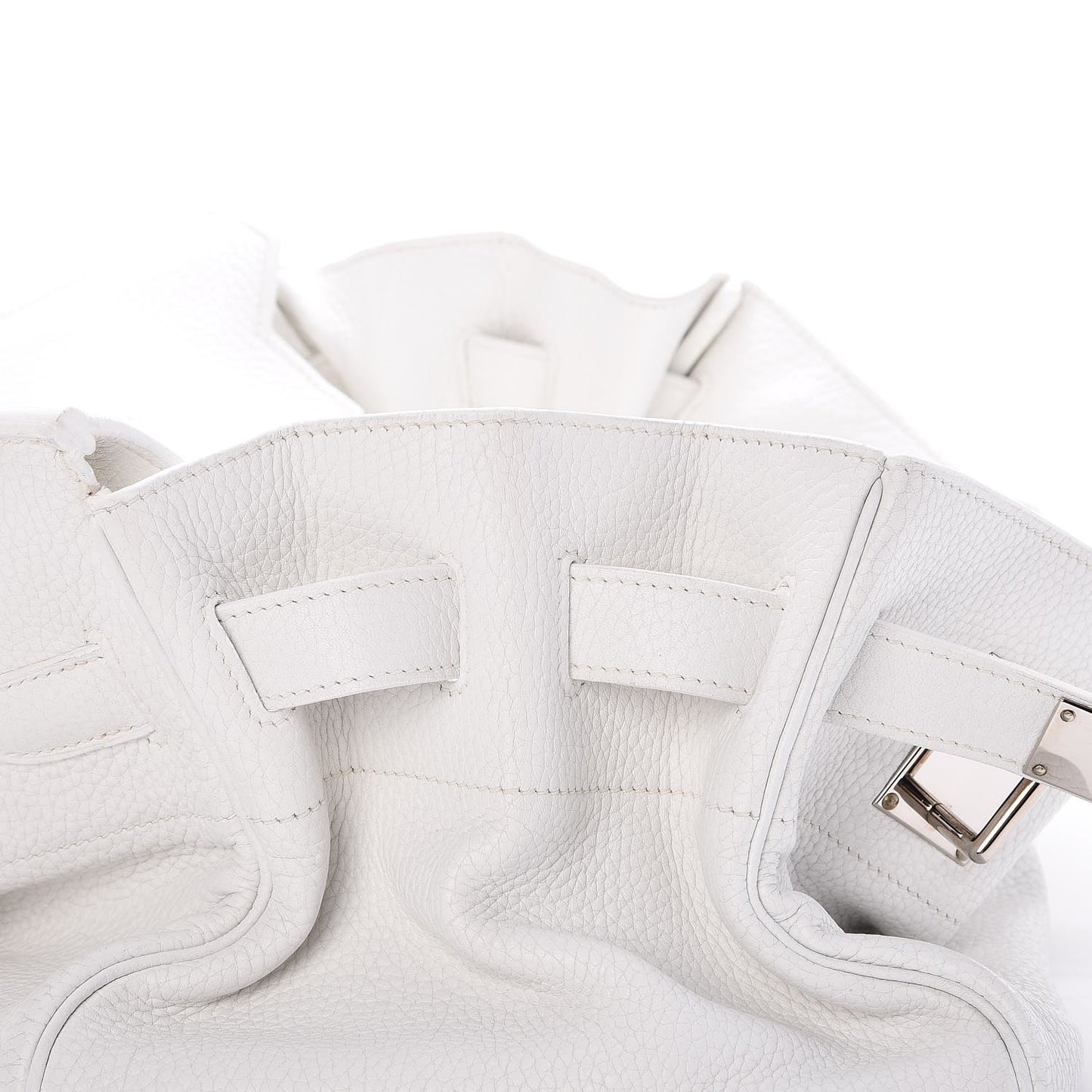 Taurillon Clemence JPG Birkin 42 White
