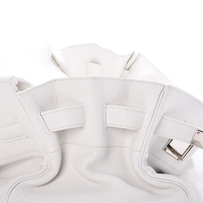Hermes Taurillon Clemence JPG Birkin 42 White 19 of 25