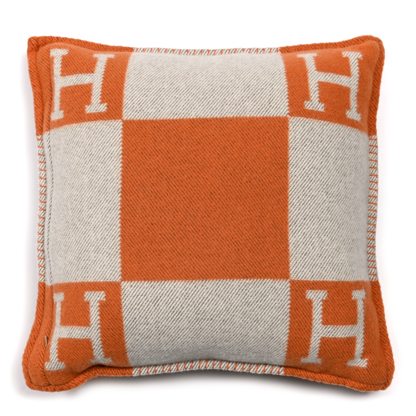 Wool Cashmere Avalon Pillow PM Ecru Potiron