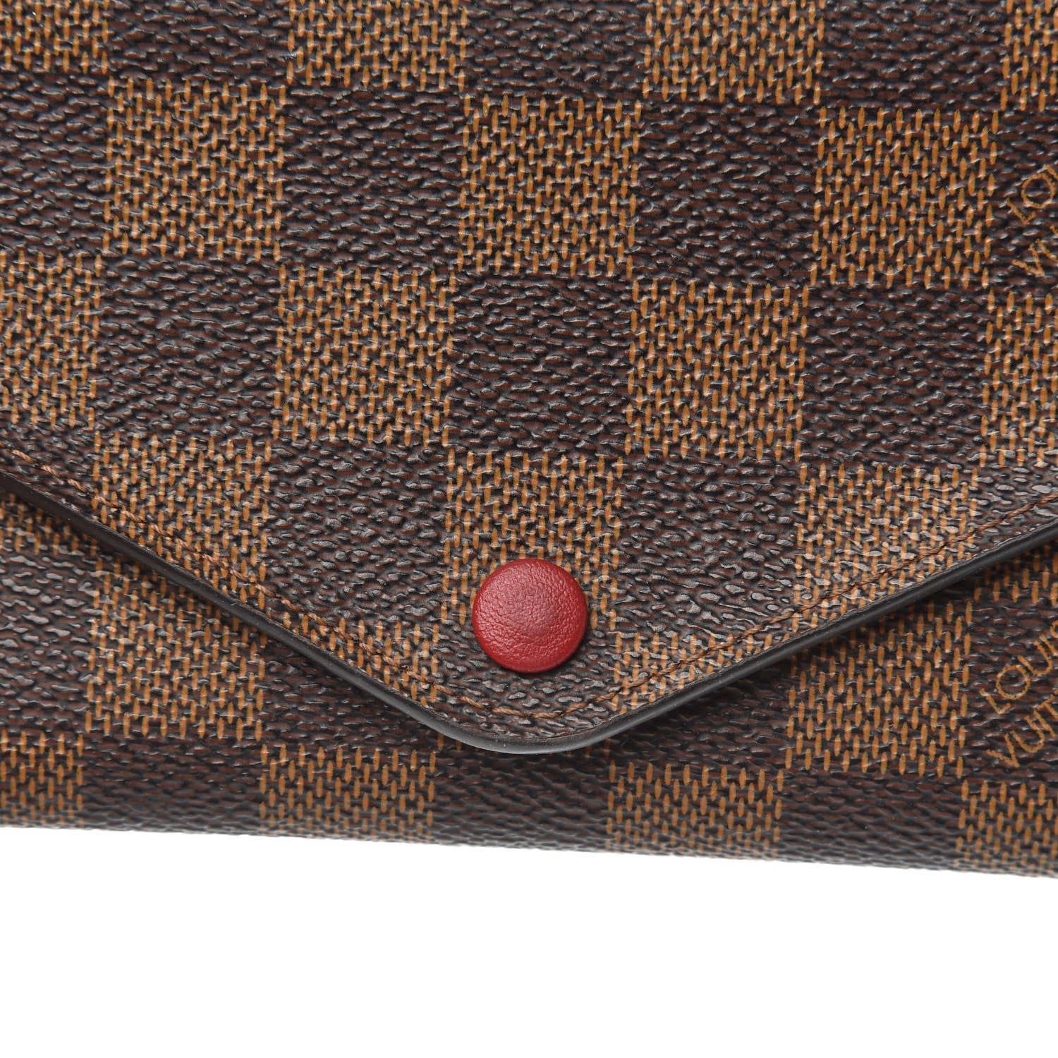 Louis Vuitton Damier Ebene Josephine Wallet Red 6 of 11