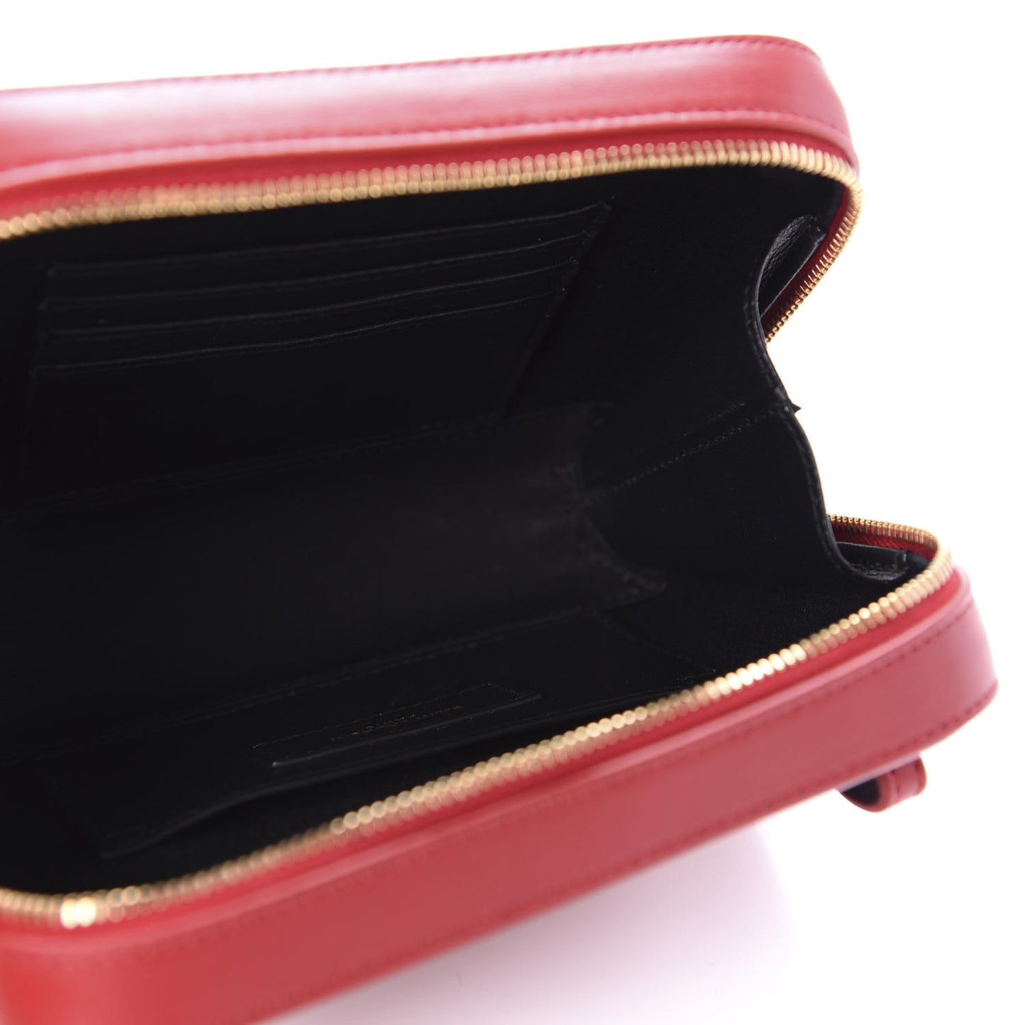 Lambskin Matelasse Vicky Monogram Belt Bag Eros Red