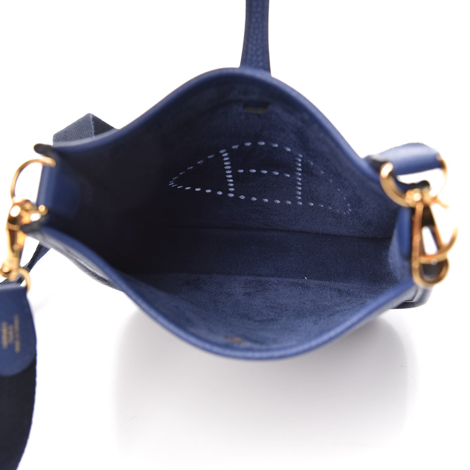 Hermes Taurillon Clemence Amazone Evelyne TPM Blue Saphir Blue Indigo 5 of 9