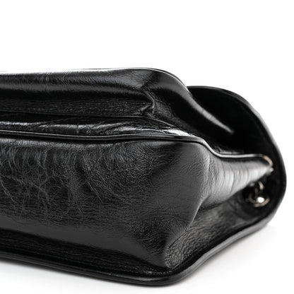 Saint Laurent Crinkled Calfskin Matelasse Monogram Medium Niki Chain Satchel Black 11 of 11