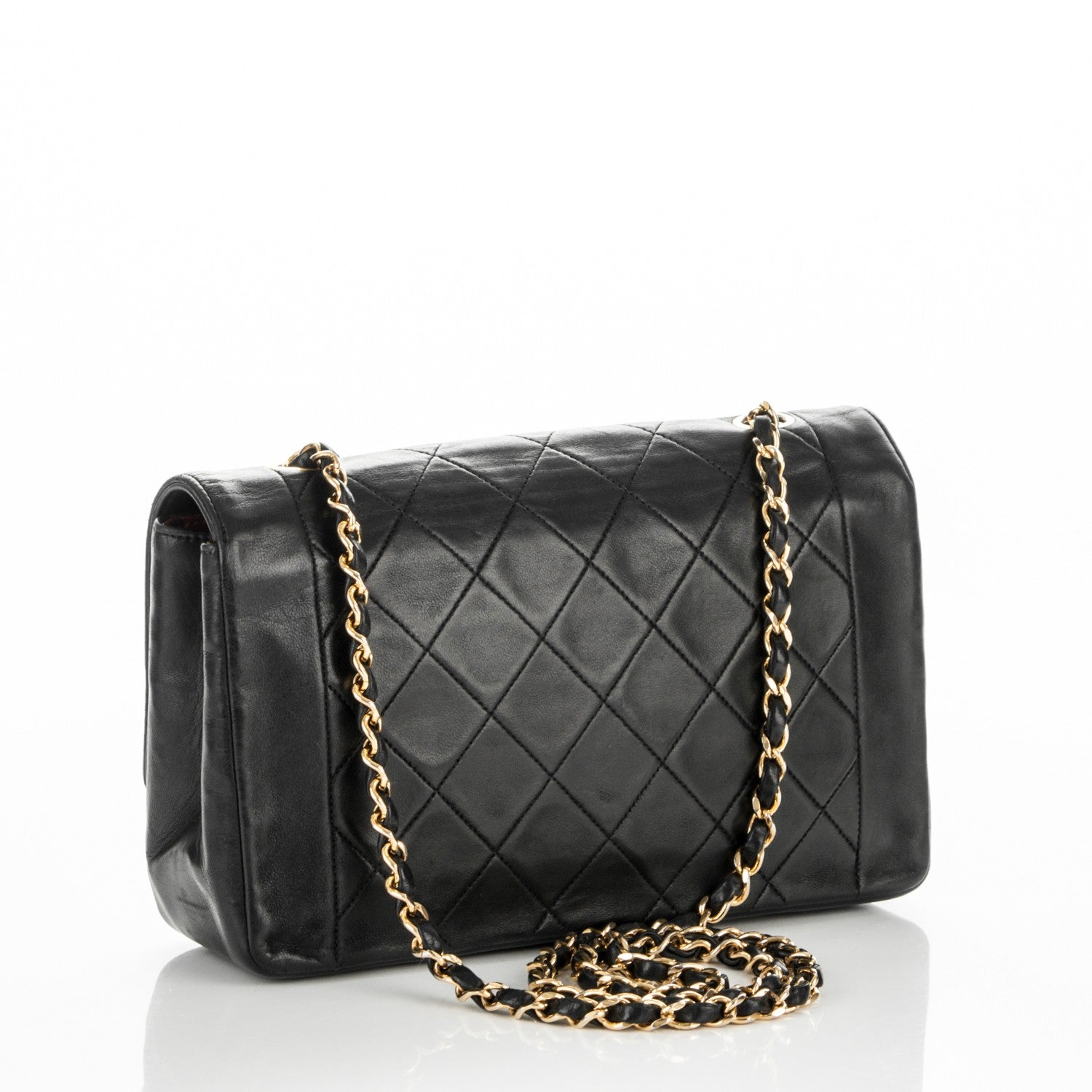 Chanel Lambskin Quilted Medium Single Flap Black 3 of 6