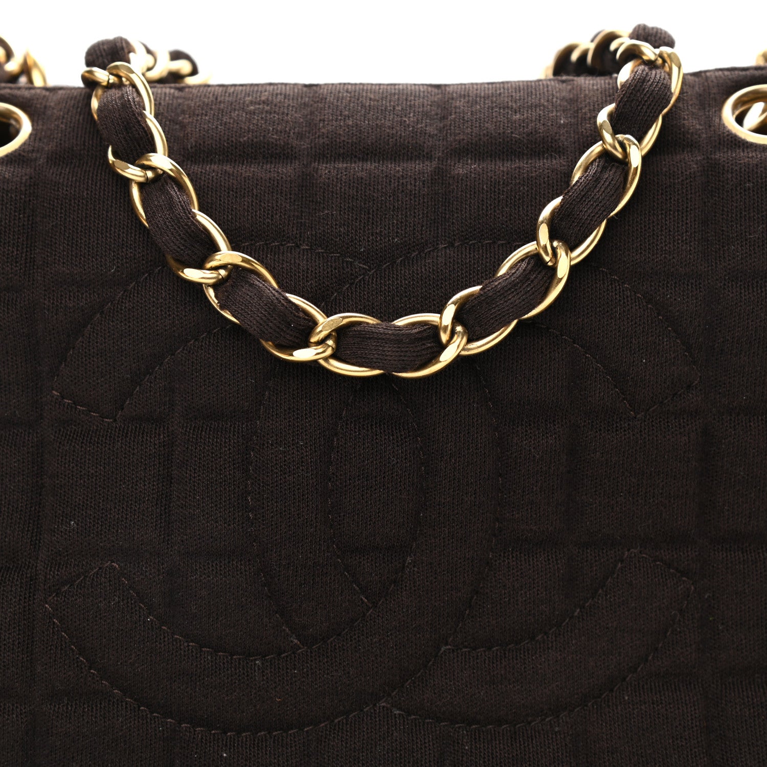Chanel Jersey Quilted Petite Timeless Tote PTT Black 8 of 11