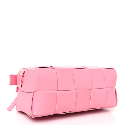 Bottega Veneta Lambskin Maxi Intrecciato Small Brick Cassette Bag Pink Ribbon 4 of 11
