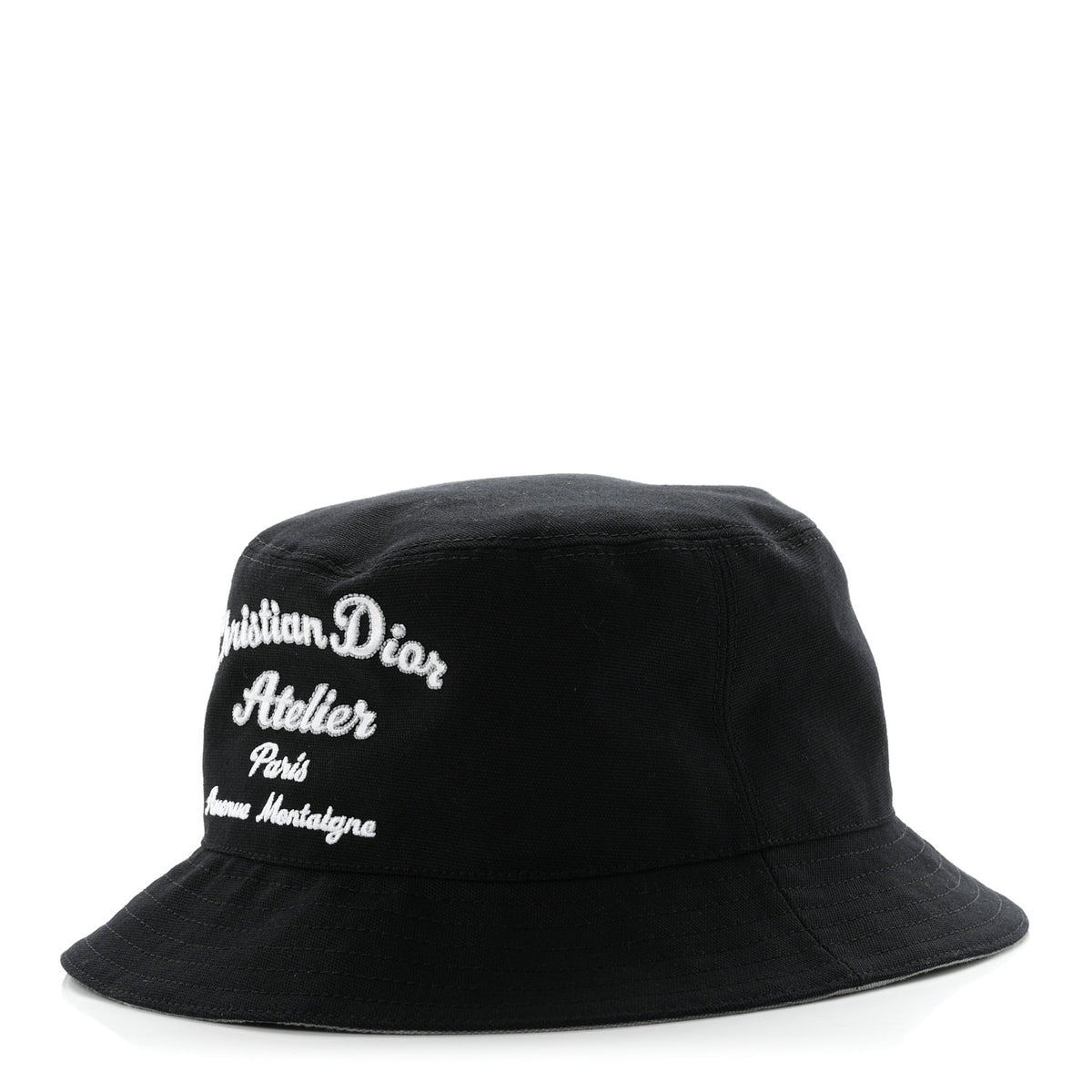 Cotton Woven Atelier Bob Bucket Hat S Blue