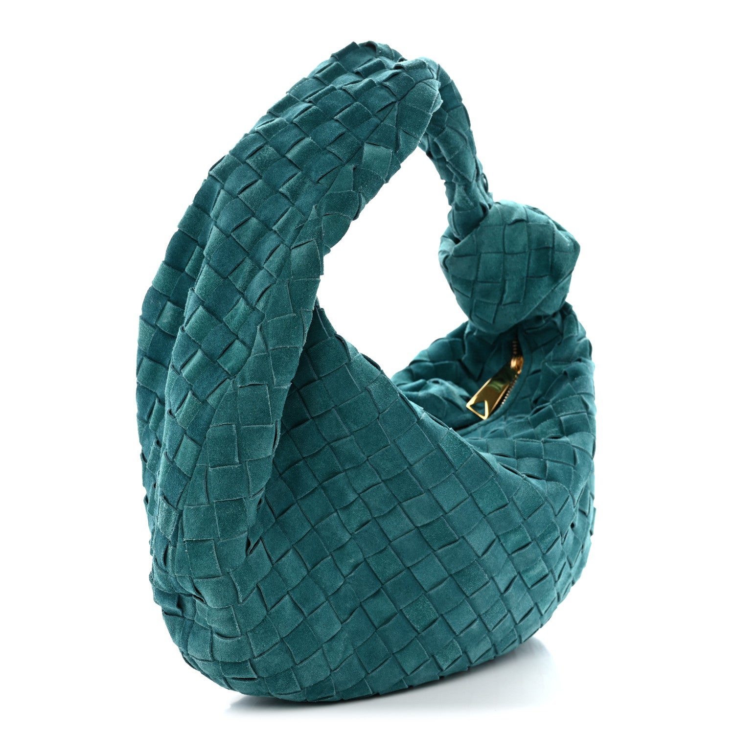 Bottega Veneta Suede Calfskin Intrecciato Teen Jodie Hobo Scuba 3 of 12