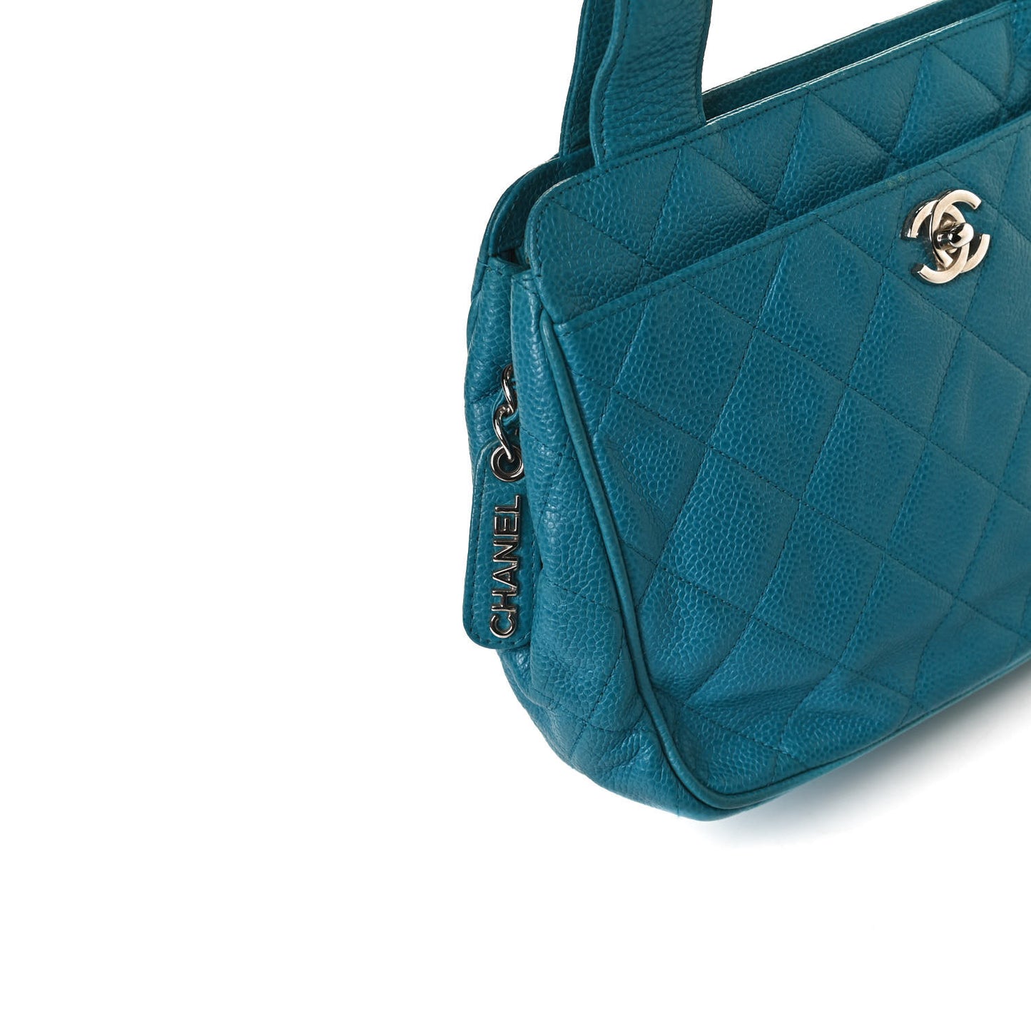 Caviar Quilted Shoulder Bag Blue