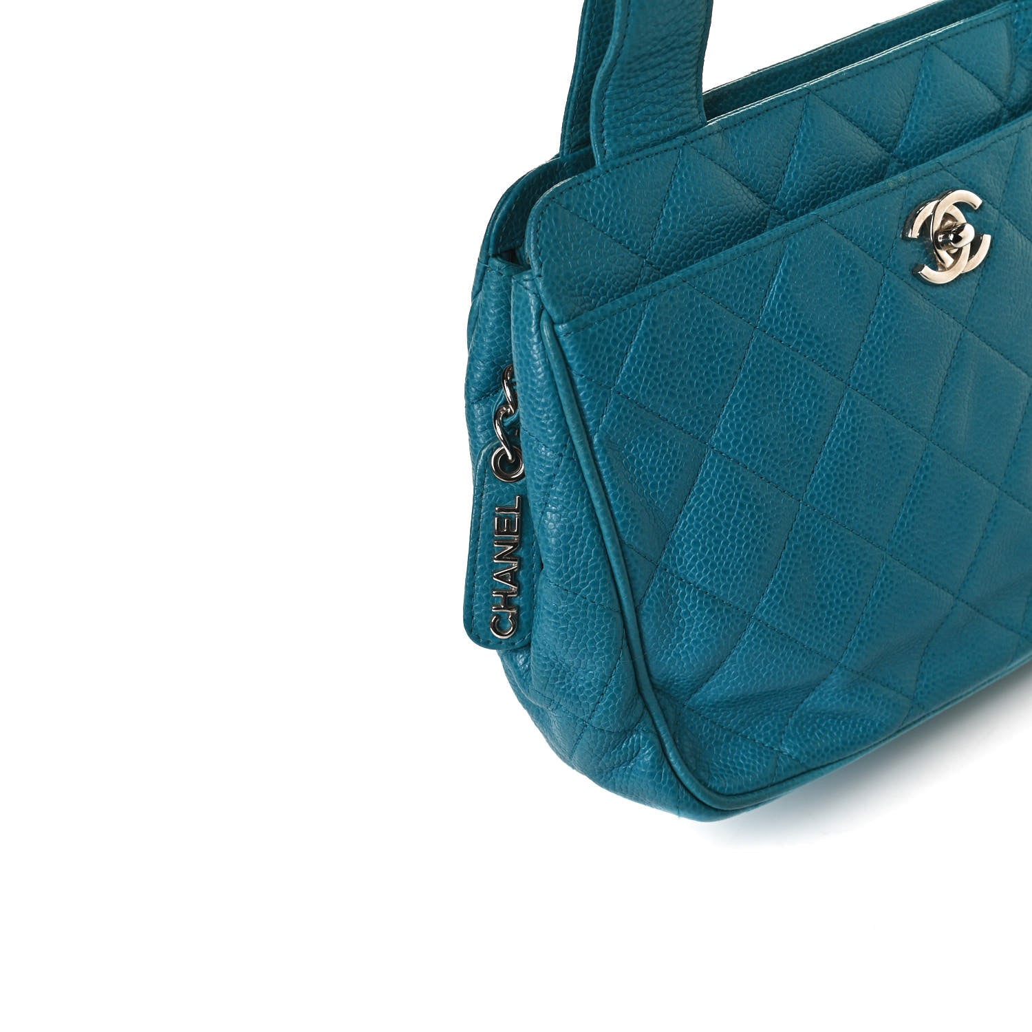 Chanel Caviar Quilted Shoulder Bag Blue 13 of 17