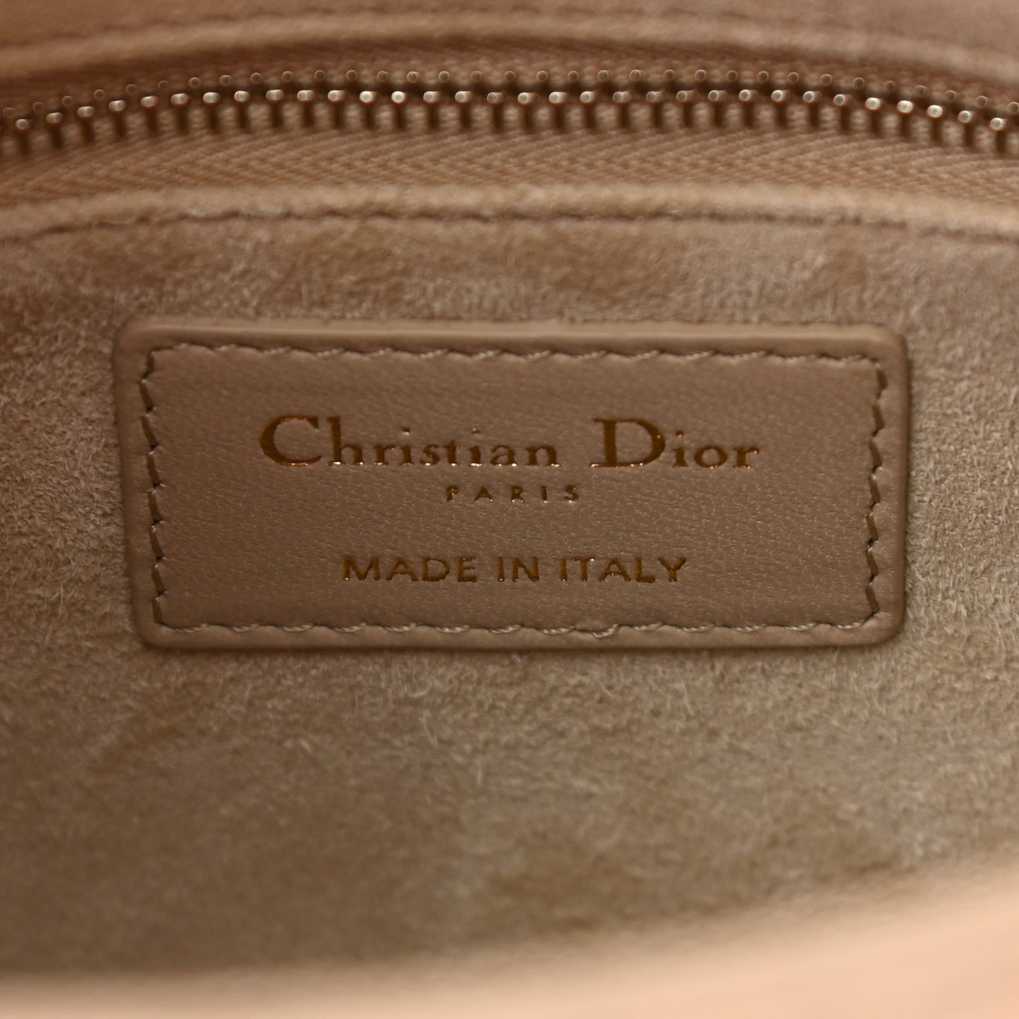 Lambskin Cannage Small My ABC Lady Dior Beige
