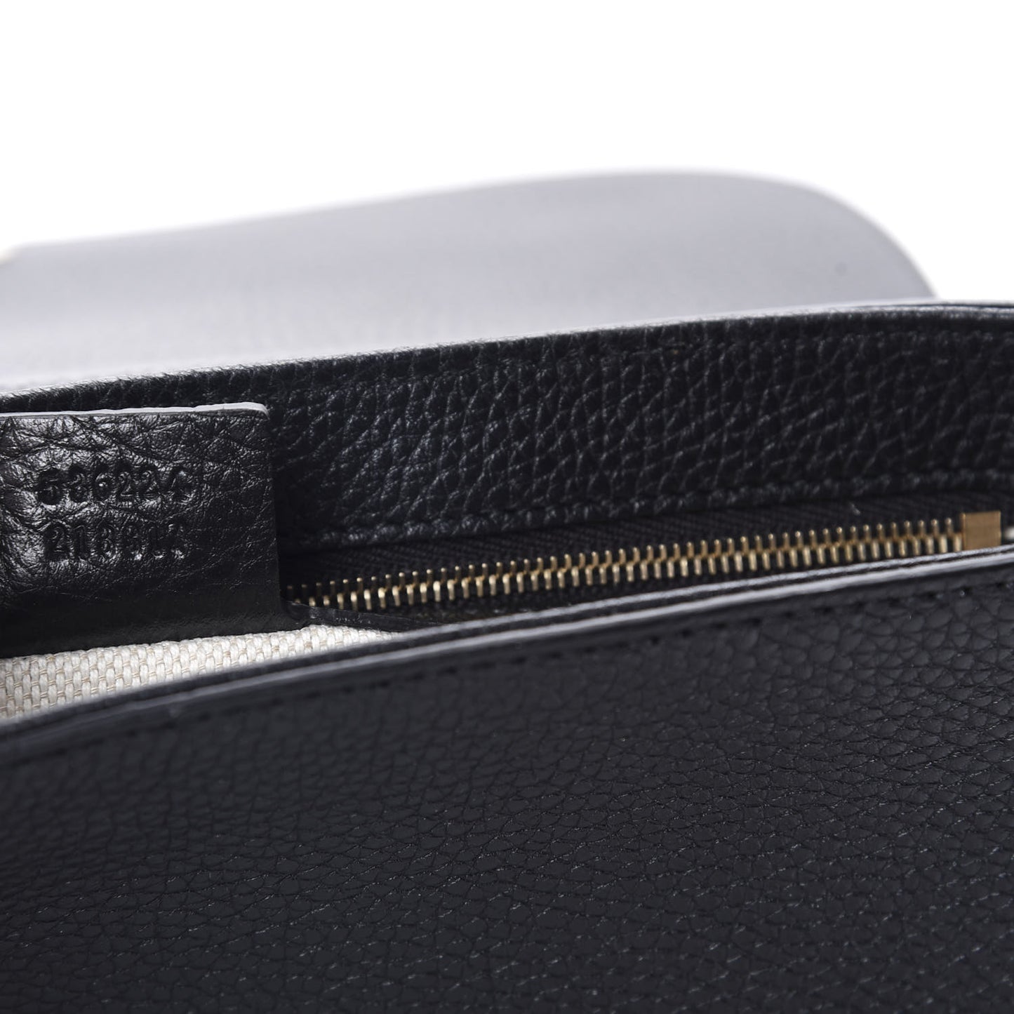 Pebbled Calfskin Medium Soho Flap Crossbody Black