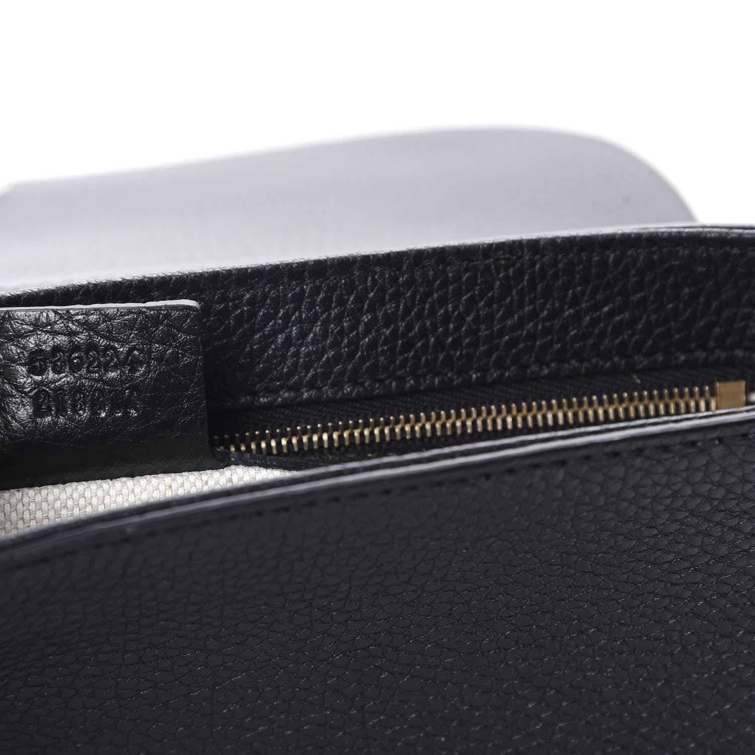 Gucci Pebbled Calfskin Medium Soho Flap Crossbody Black 10 of 11