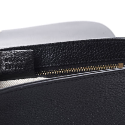 Gucci Pebbled Calfskin Medium Soho Flap Crossbody Black 10 of 11
