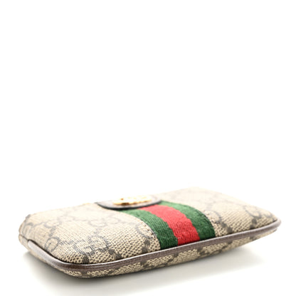 Gucci GG Supreme Monogram Web Ophidia Key Case Beige New Acero 4 of 9