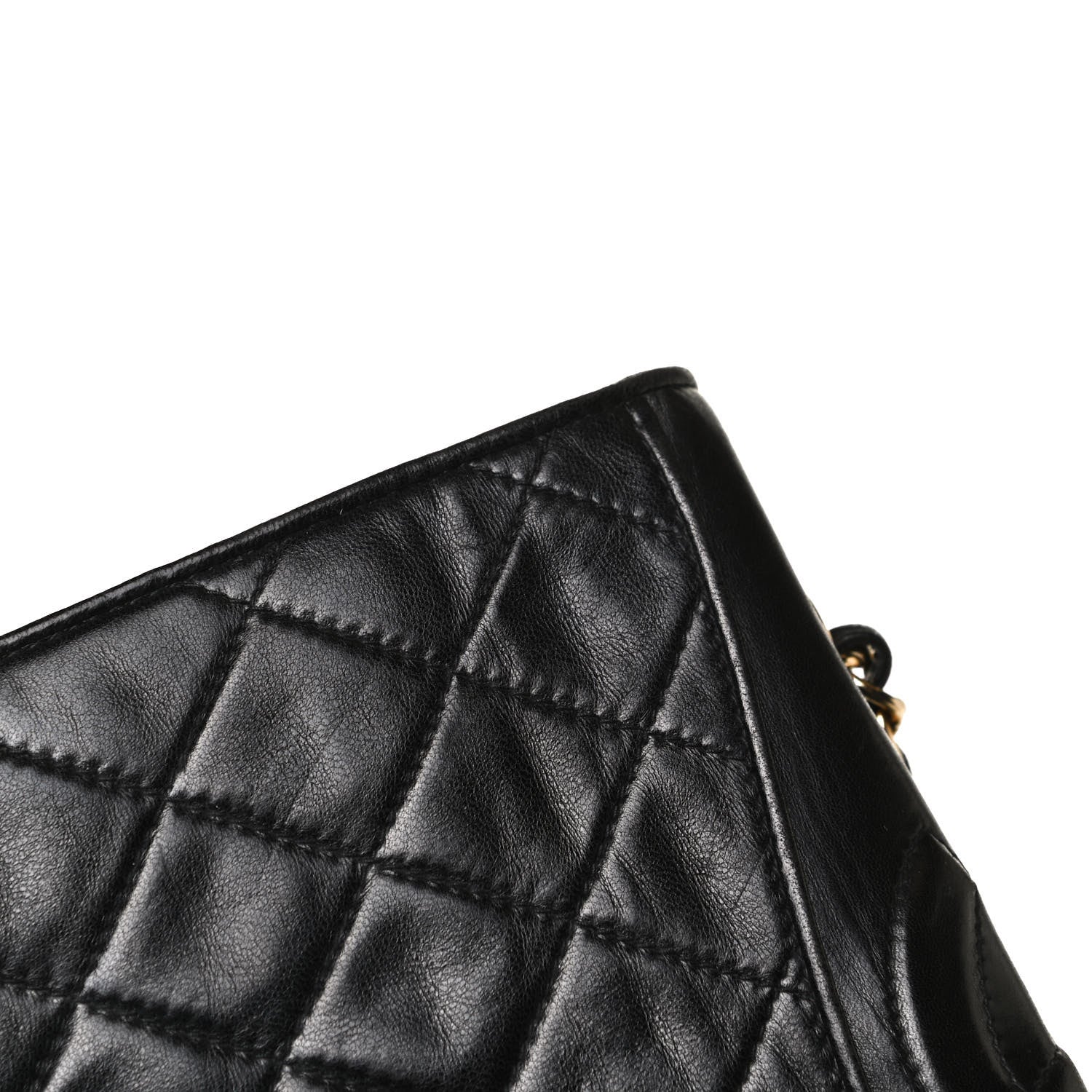 Chanel Lambskin Quilted CC Small Single Flap Black 12 of 16