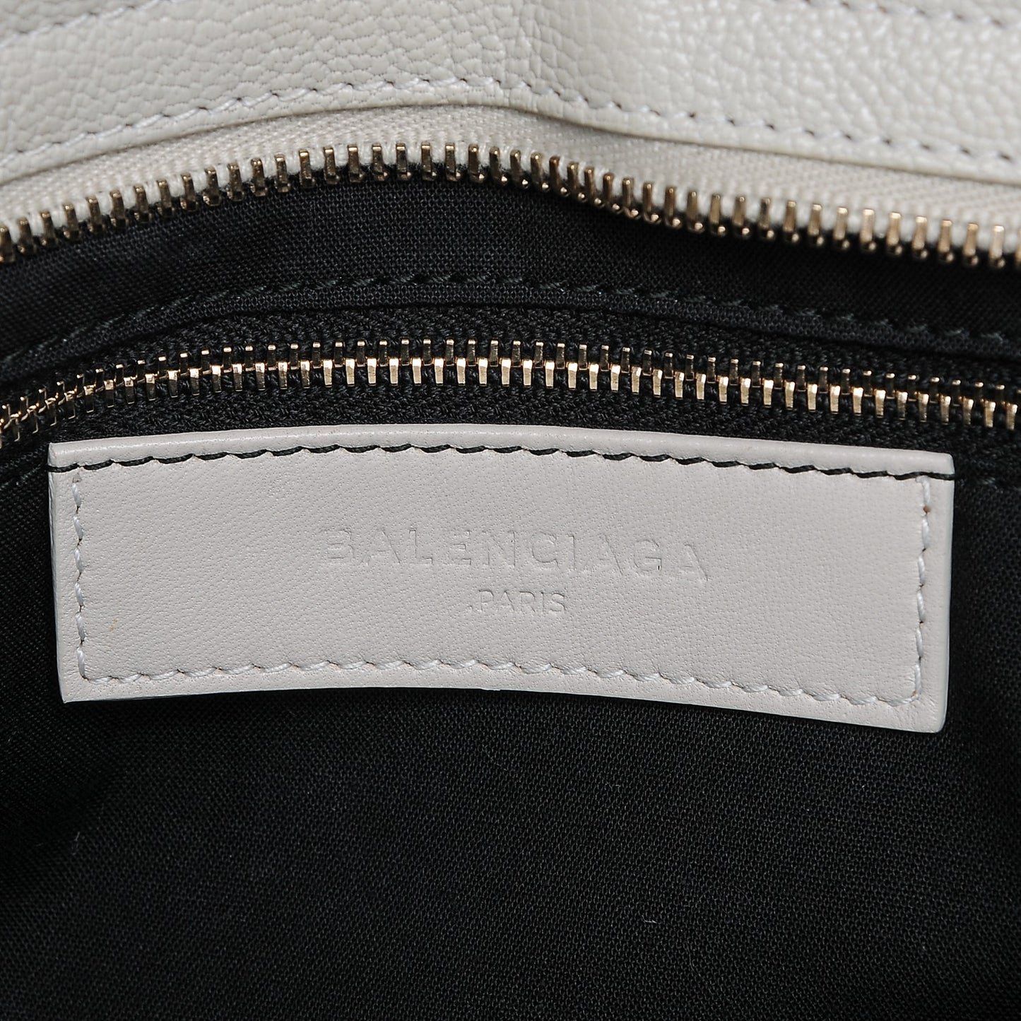Chevre Gold Metallic Edge Hardware City Cream