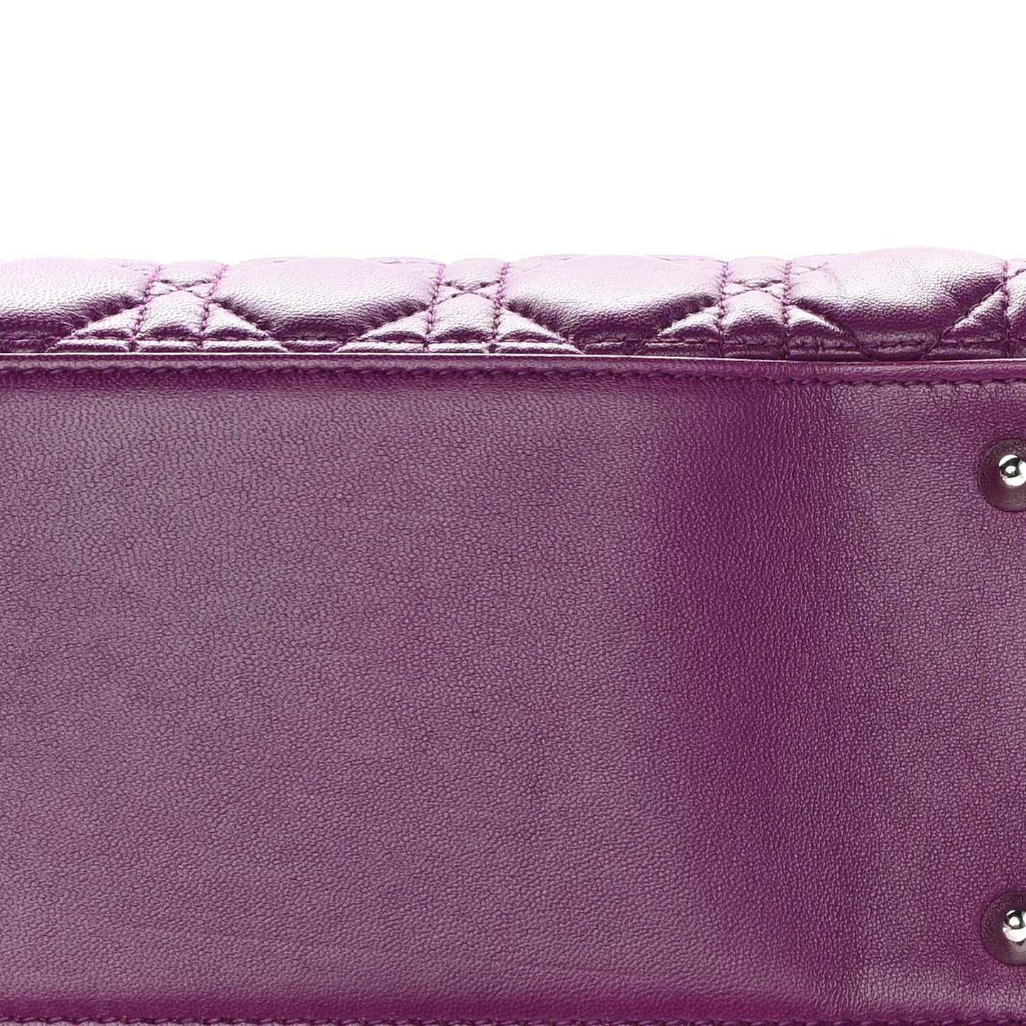 Lambskin Cannage Medium Lady Dior Purple
