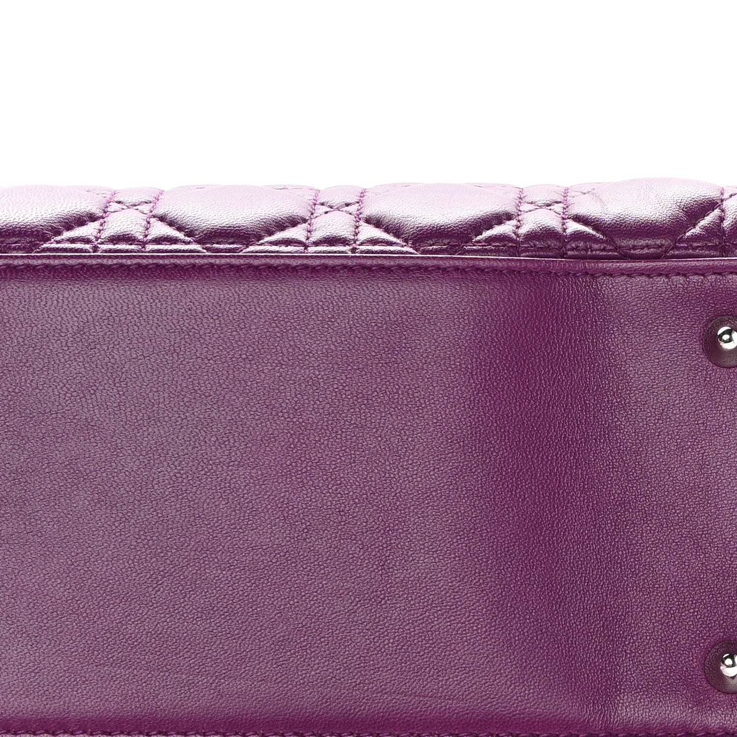 Christian Dior Lambskin Cannage Medium Lady Dior Purple 15 of 15