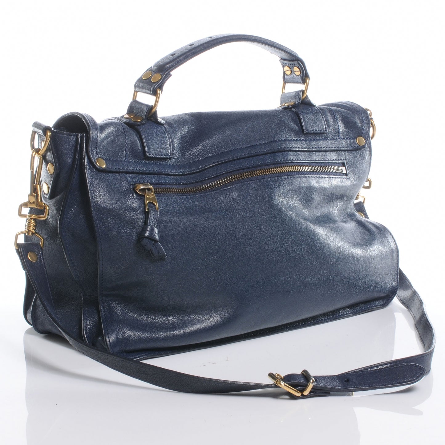 Lambskin PS1 Medium Satchel Marine