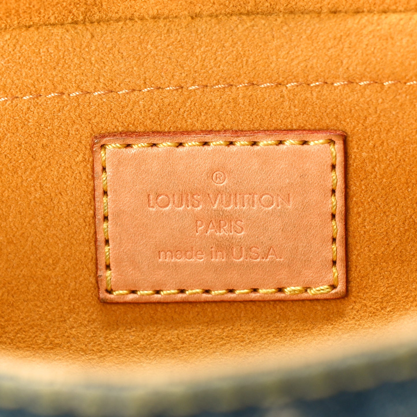 Monogram Denim Mini Pleaty Blue