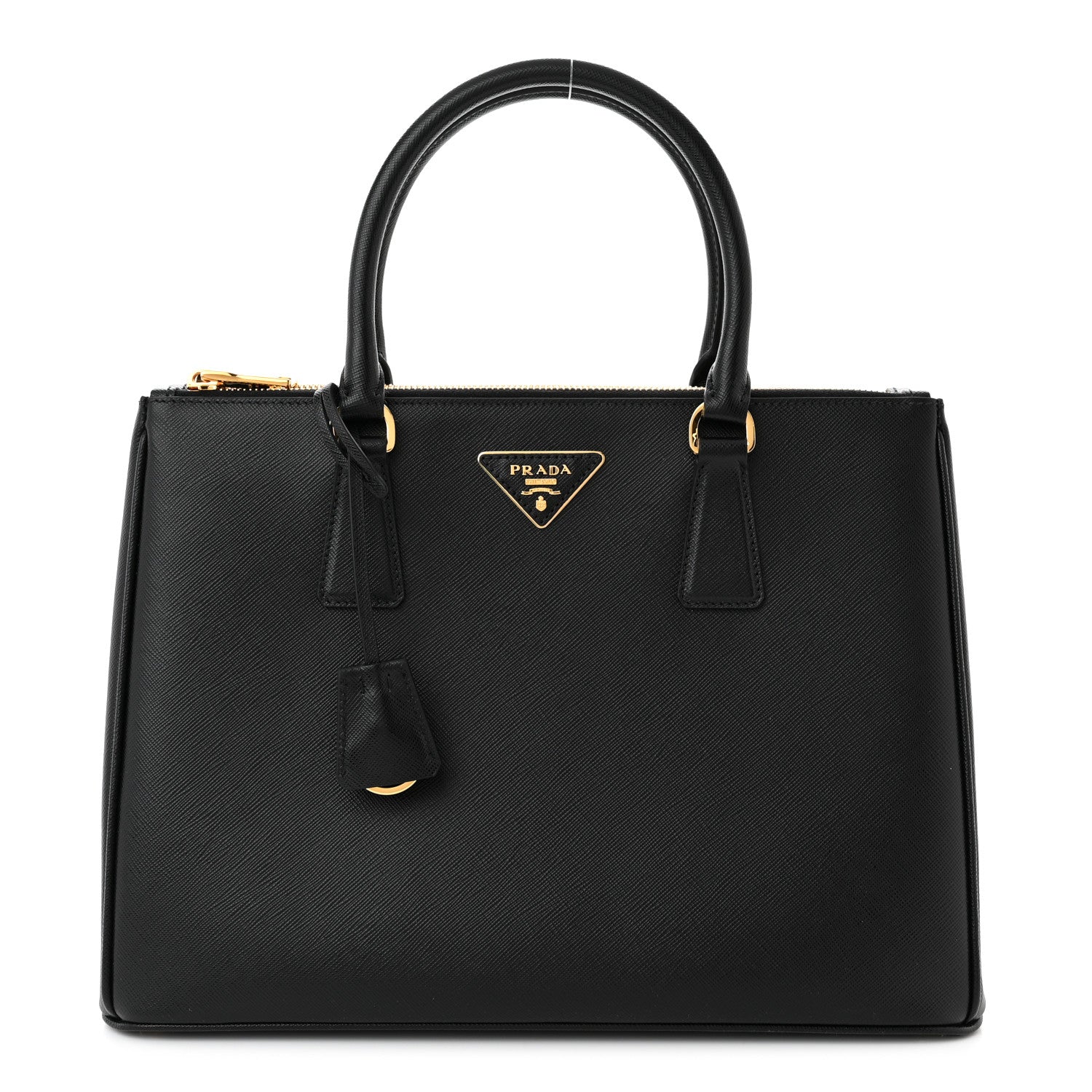 Prada Saffiano Lux Large Galleria Double Zip Tote Black 1 of 9