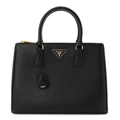 Prada Saffiano Lux Large Galleria Double Zip Tote Black 1 of 9