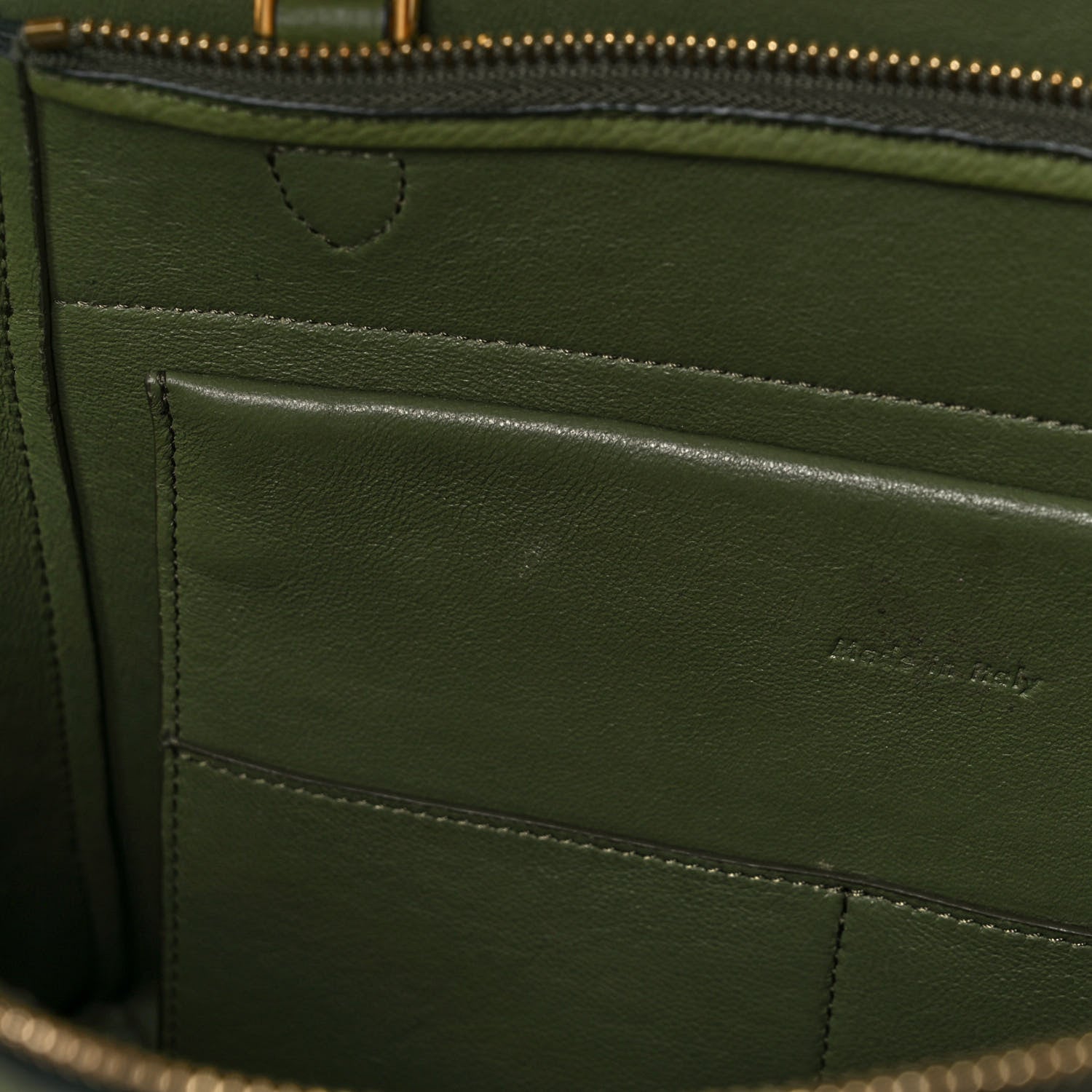 Celine Baby Grained Calfskin Mini Belt Bag Green 16 of 16