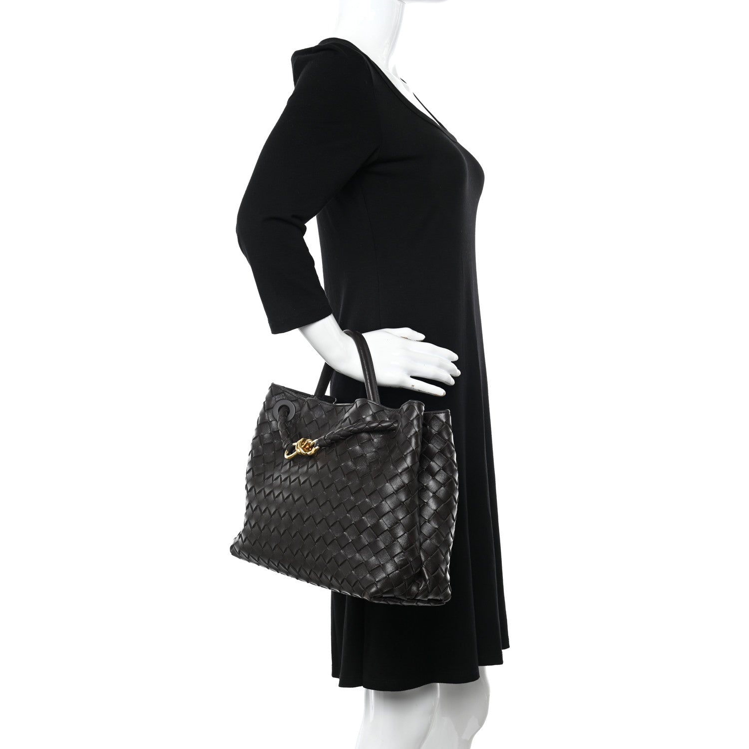 Bottega Veneta Nappa Intrecciato Medium Andiamo Shoulder Bag Fondant 2 of 11