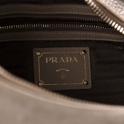 Prada Vitello Daino Hobo Argilla 9 of 17