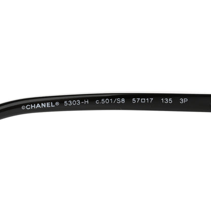 Chanel Pearl Polarized Square Sunglasses 5303-H Black 5 of 9