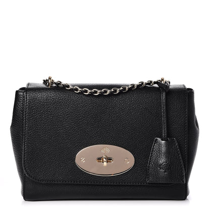 Mulberry Glossy Goatskin Small Lily Flap Black 1 of 7