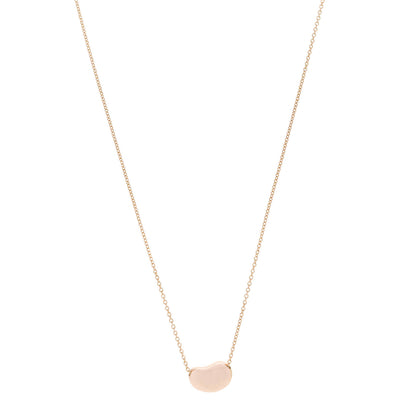 Tiffany 18K Rose Gold 12mm Elsa Peretti Bean Pendant Necklace 1 of 6