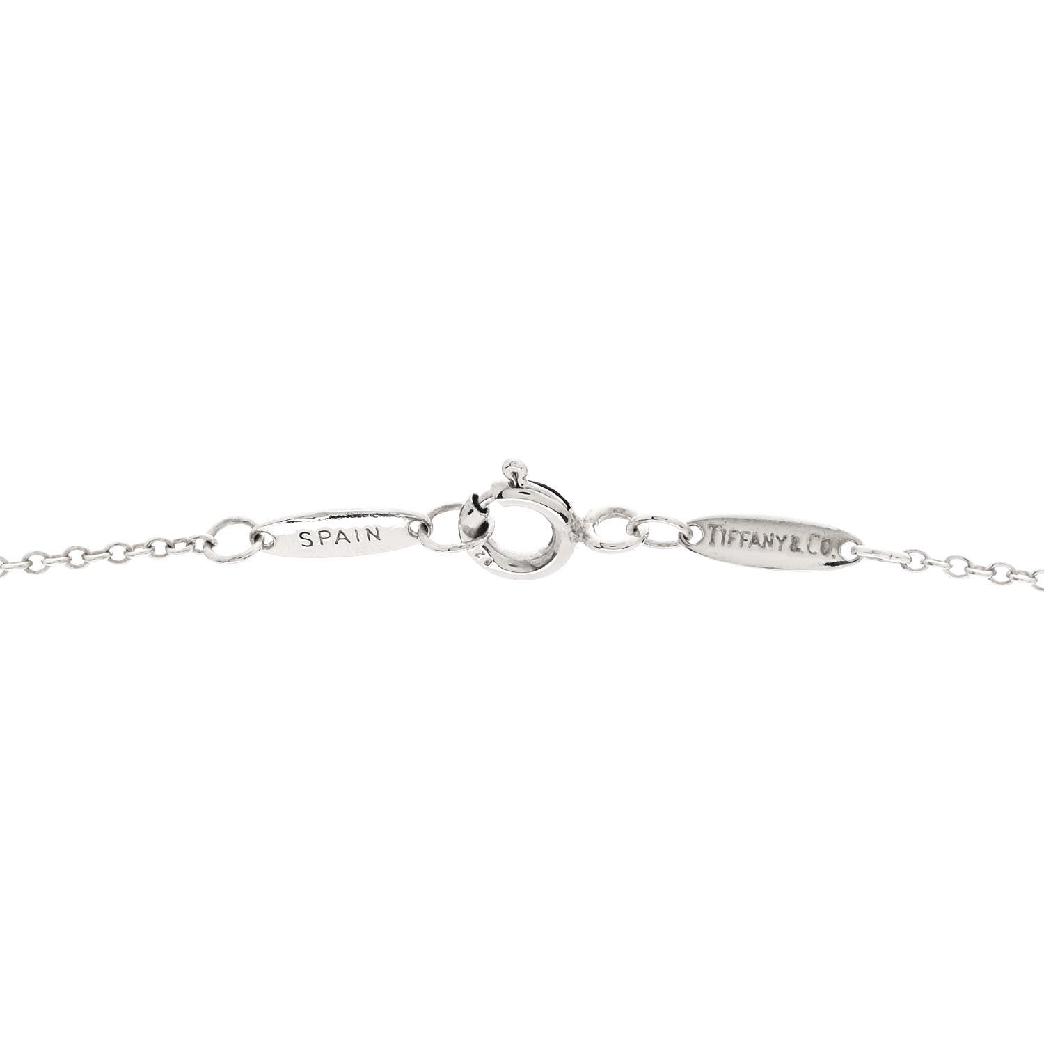 Tiffany Sterling Silver Diamond 15mm Elsa Peretti Starfish Pendant Necklace 4 of 5