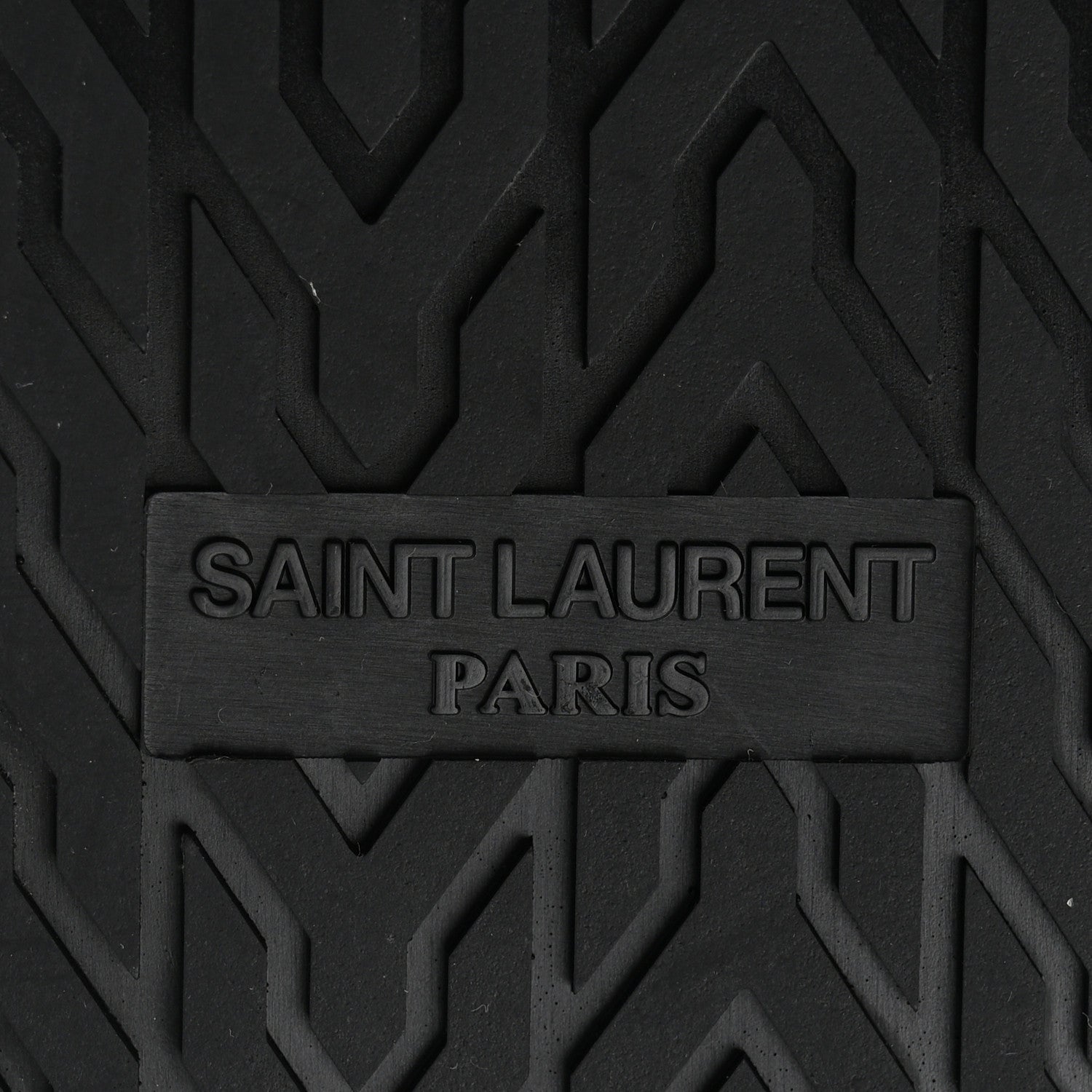 Saint Laurent Calf Hair Jimmy Cross Slides 37 Black 6 of 8
