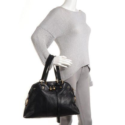Saint Laurent Calfskin Large Muse Black 2 of 8