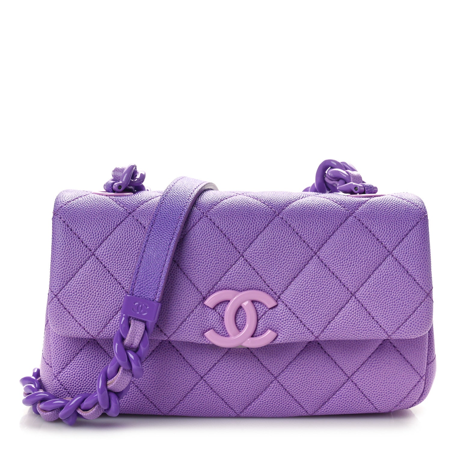Chanel Shaded Caviar Quilted My Everything Small Flap Purple Light Purple 1 of 10