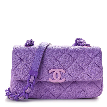 Chanel Shaded Caviar Quilted My Everything Small Flap Purple Light Purple 1 of 10