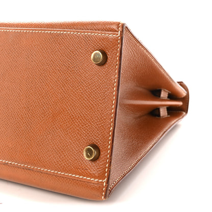 Hermes Courchevel Kelly Sellier 32 Gold 9 of 10
