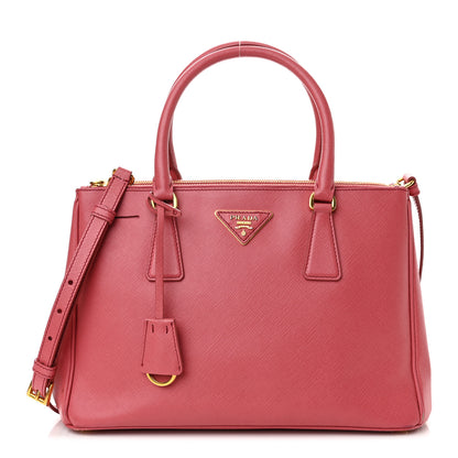 Prada Saffiano Medium Galleria Double Zip Tote Peonia 1 of 21