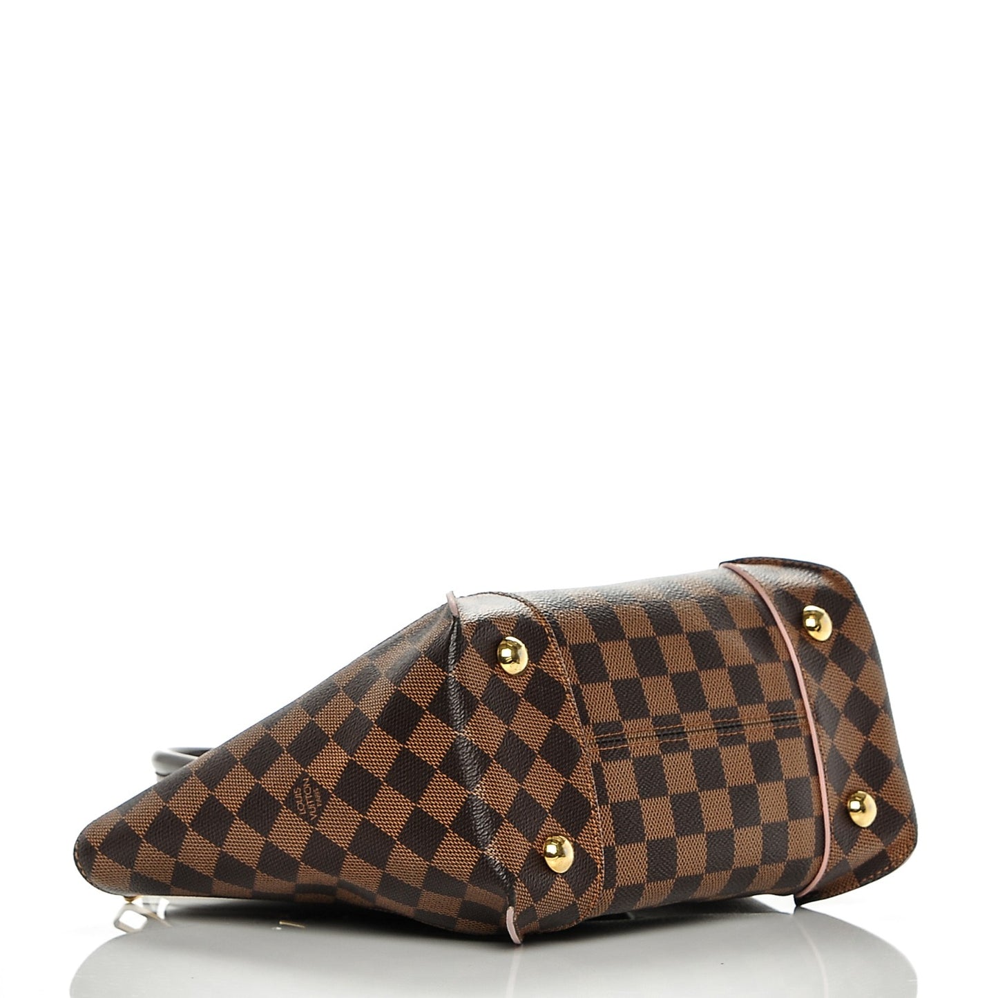 Damier Ebene Caissa Tote PM Rose Ballerine