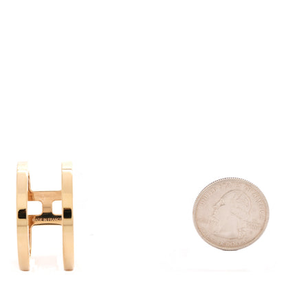 Hermes Permabrass H En Rond Scarf Ring Gold 3 of 4