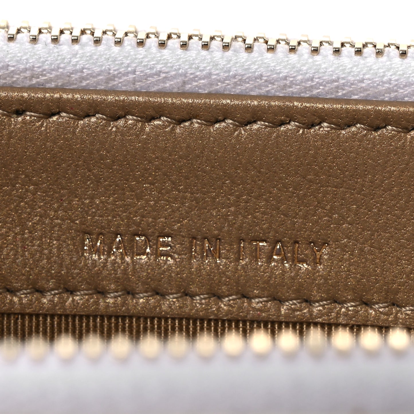 Goatskin Stitched Small Chic Pearls Clutch With Chain  White
