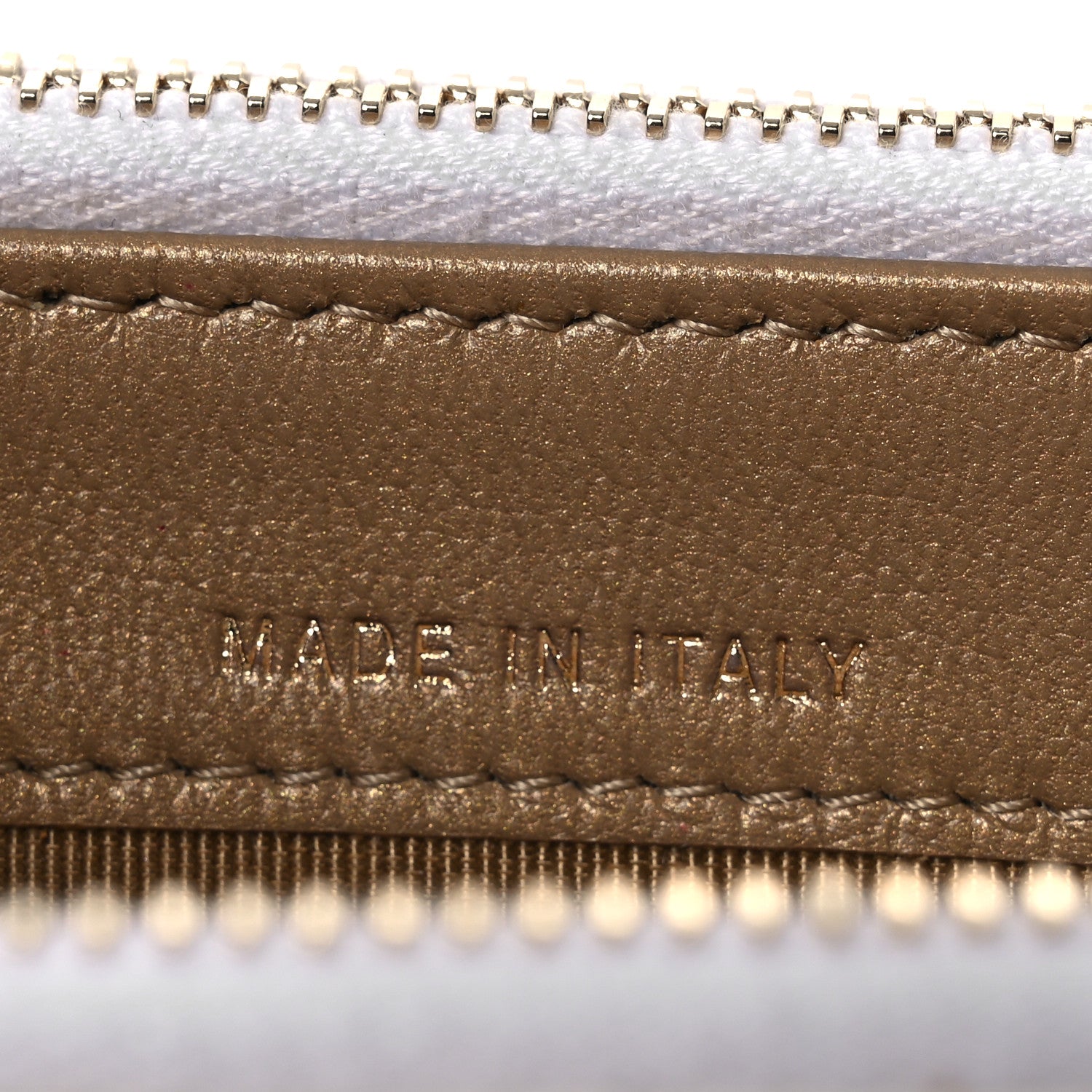 Chanel Goatskin Stitched Small Chic Pearls Clutch With Chain  White 7 of 13