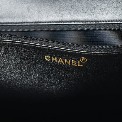Chanel Lambskin CC Tote Black 6 of 15