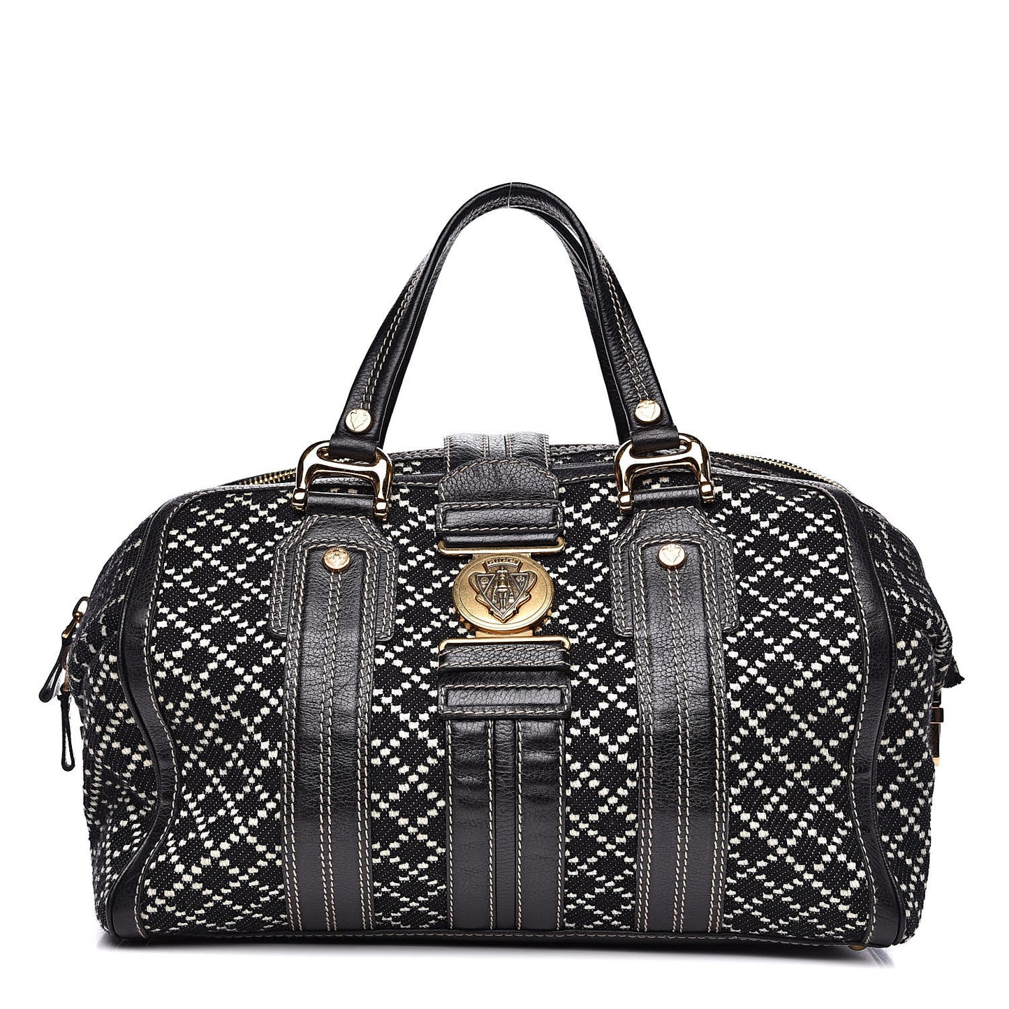Diamante Calfskin Large Aviatrix Boston Black