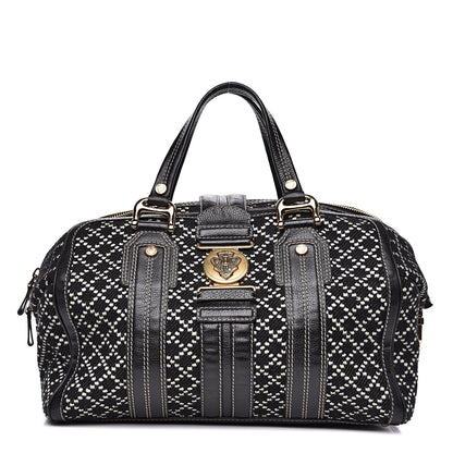 Gucci Diamante Calfskin Large Aviatrix Boston Black 1 of 16